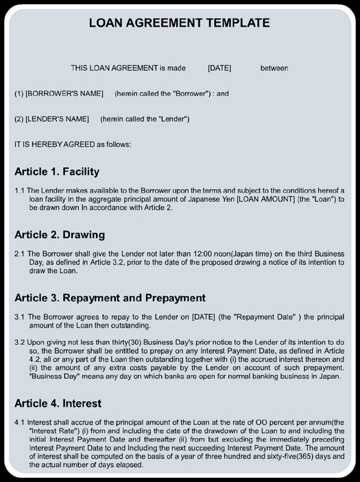 Loan Agreement Form