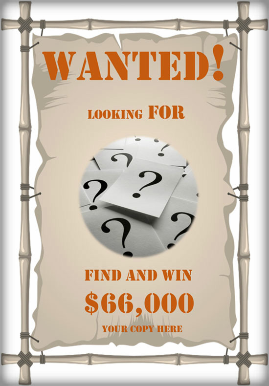 Blank Wanted Poster Example