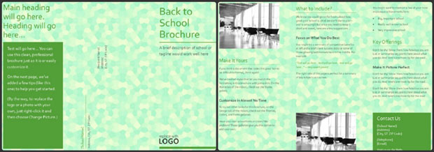 school brochure Example